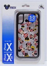 Disney Parks Exclusive Minnie 3-D Effect Apple Iphone 10 X/XS Cellphone Case NEW