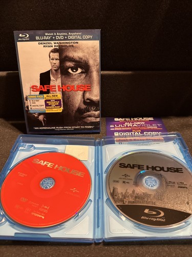Safe House (Blu-ray/DVD, 2012, 2-Disc Set) w/Slipcover - Picture 3 of 3