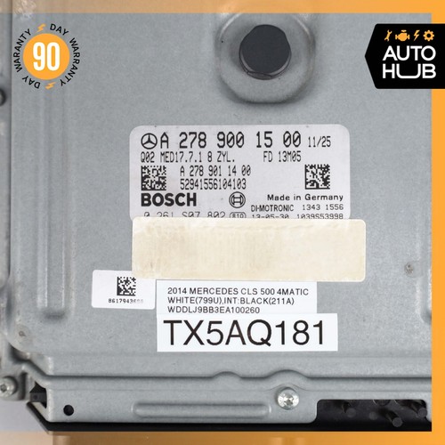 Mercedes W218 CLS550 E550 CL63 M157 M278 ECU Engine Control Module Unit OEM 49k - Picture 9 of 9