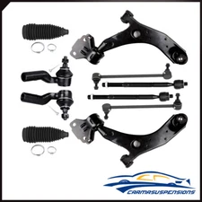 10Pcs Front Tie Rod Control Arm And Ball Joint Assembly Fits 2010-2013 Mazda 3