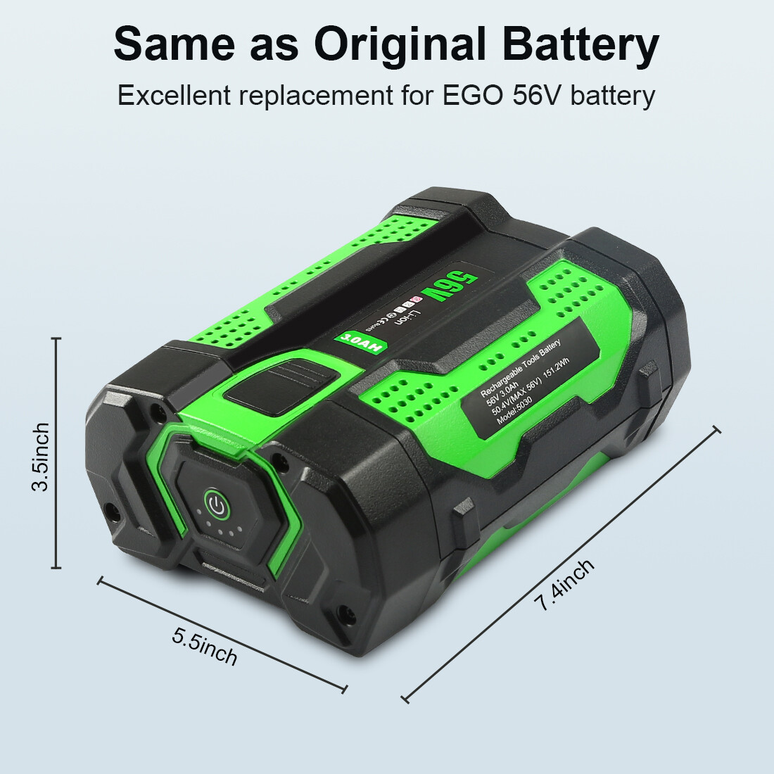 For EGO 56 Volt Power+ BA4200 BA2800T BA1400T 56V 3.5Ah Lithium Battery
