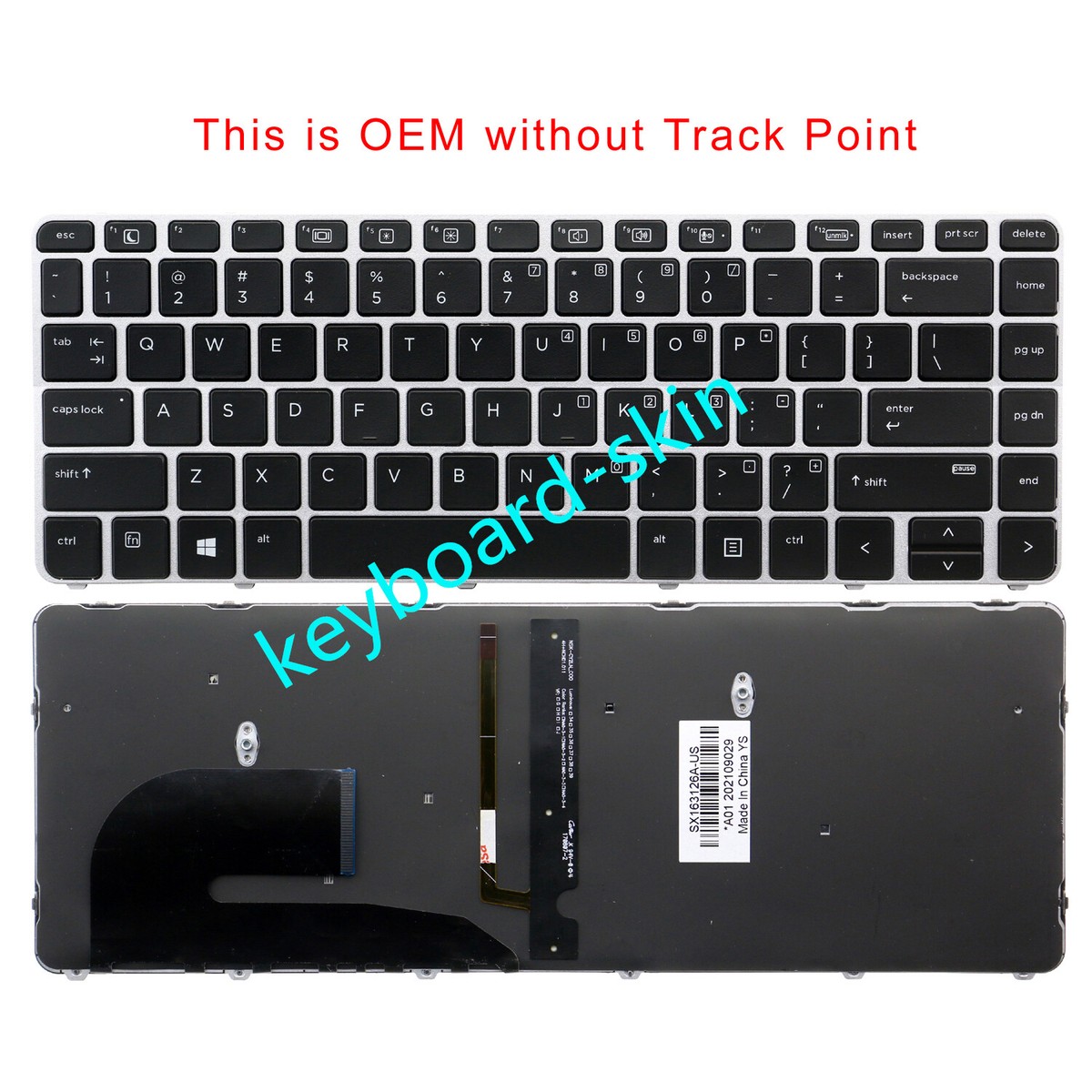 For HP EliteBook 745 G3 G4/840 G3 G4/ZBook 14u G4 backlit US