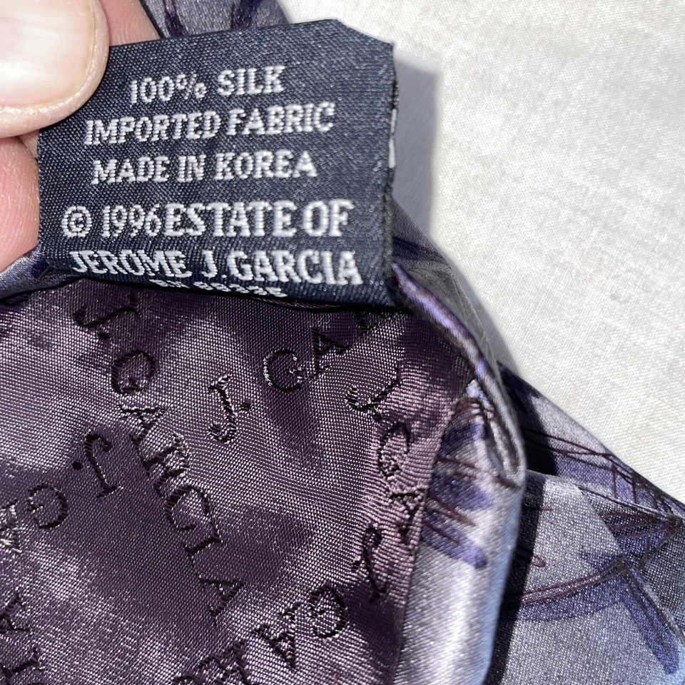 "Corbata de vestir J. Garcia para hombre talla 57"" púrpura Drácula-Claus seda formal negocios" Foto 4 de 4