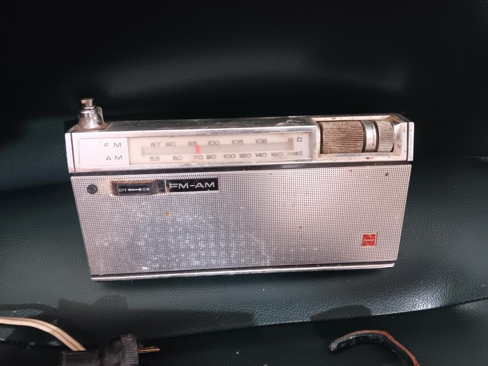 Vintage 1960's Panasonic Am/Fm Transistor Radio Model RF– 800 Silver ...