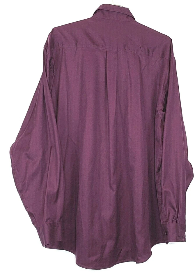 Camisa Red House Para Hombre Talla 2XL Púrpura 100% Algodón Manga Larga Cuello Botón Bolsillo Foto 3 de 4