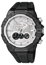 Q&Q by Citizen Attractive Men's chronograph Watch white dial  Black Strap in box