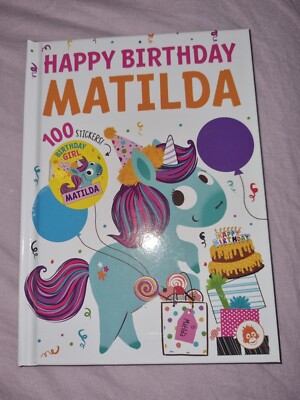 Happy Birthday Matilda Buch. Orang-Utan Bücher. Nagelneu. personalisiert