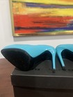 Barbara Bui Sky Blue Leather Hidden Platform Pumps SZ 37 Spring & Summer Chic!! — photo 7