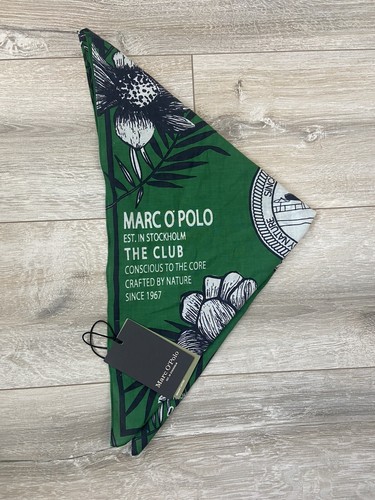 Marc O’Polo Floral Green Est Stockholm 100% Organic Cotton Bandana Scarf RRP £29 - Picture 10 of 12