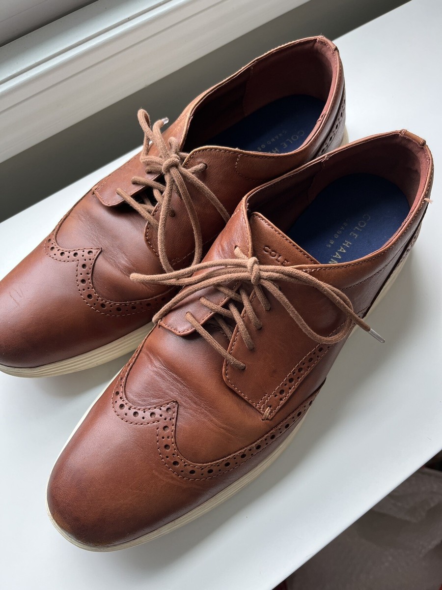 Cole Haan Mens Grand Tour Wing Oxford Woodbury Ivory Casual 