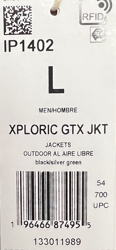 Adidas Terrex Gore-Tex Xploric Rain RDY Pro Jacket Mens Size Large L IP1402 New - Picture 9 of 9