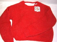 NEW GIRLS 1901 KIDS RED BITTERSWEET TWIST BACK SWEATER SIZE XL 14/16