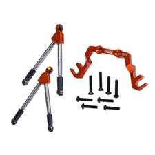 GPM Alum 7075 Alloy Front Tie Rods w/ Stabilizer For C Hub Orange for Slash 4X4