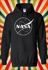 NASA Old Style Space Rocket Moon Men Women Unisex Top Hoodie Sweatshirt 2107