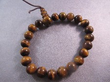 Tiger's Eye Beaded Elastic Stretch Power Bracelet