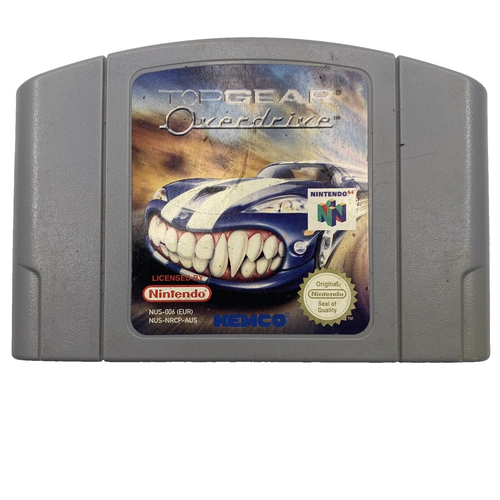 Top Gear Overdrive Nintendo 64 N64 Game AUS PAL Clean & Tested FREE TRACKED POST