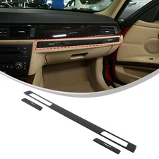 Matt Black Dashboard Cup Holder Trim For BMW 3 Series E90 2005-12 Decorate Trim