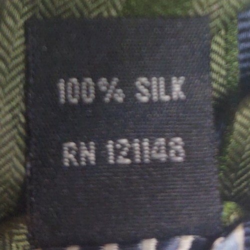 Nautica Mens Neck Tie 100% SILK Green blue Striped WIDTH 3.25" LENGTH 59" - Picture 5 of 5