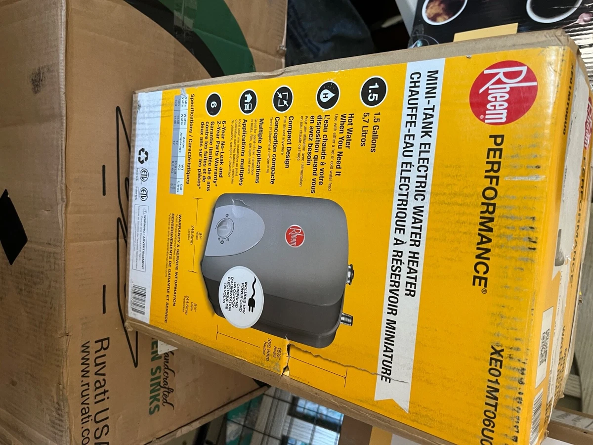 rheem mini water heater 1.5 gallons | eBay