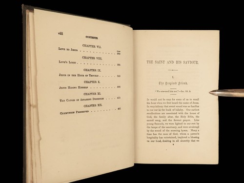 1882 Charles SPURGEON Saint and His Saviour Baptist Puritan Bible Devotional - Picture 7 of 19