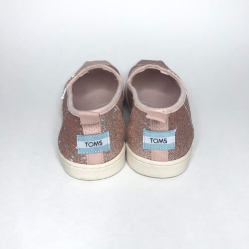 Zapatos sin cordones TOMS Alpargata Juvenil Brillo Oro Rosa Talla 5 - Imagen 4 de 12
