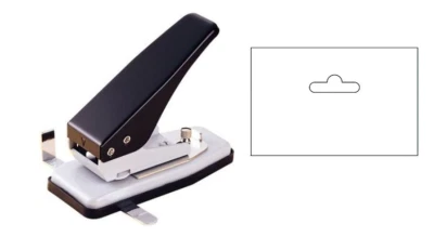 PERFORATORE FORO EURO - HOLE PUNCH PER BLISTER 32 MM CON GUIDA DI CENTRATURA