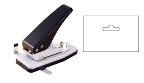 PERFORATORE FORO EURO - HOLE PUNCH PER BLISTER 32 MM CON GUIDA DI CENTRATURA - Afbeelding 1 van 4