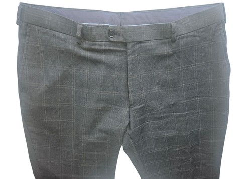 CHARLES TYRWHITT Luxury SUPER 120's Grey CHECK Pattern Suit *FITS* 42R W36" L30" - Picture 11 of 14