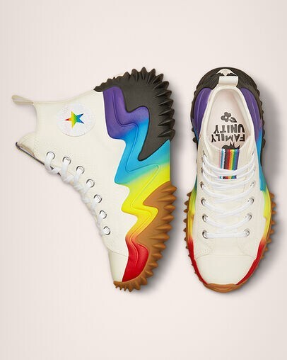 Converse PRIDE Run Star Motion CX Trainers Sneakers UK