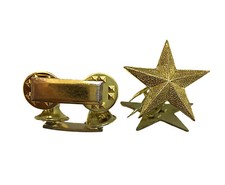 Military Pins WW2 NS Meyer Collar Bar Badge And Textured Star Hat Pin GoldTone