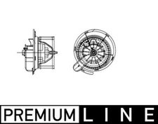 MAHLE AB26000P Interior Blower LHD 237W Rated Power 2 Pins Fits MERCEDES-BENZ