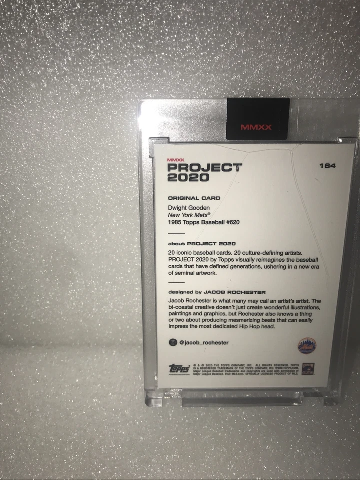Topps PROJECT 2020 Card 164 - 1985 Dwight Gooden by Jacob Rochester - Image 2 of 4