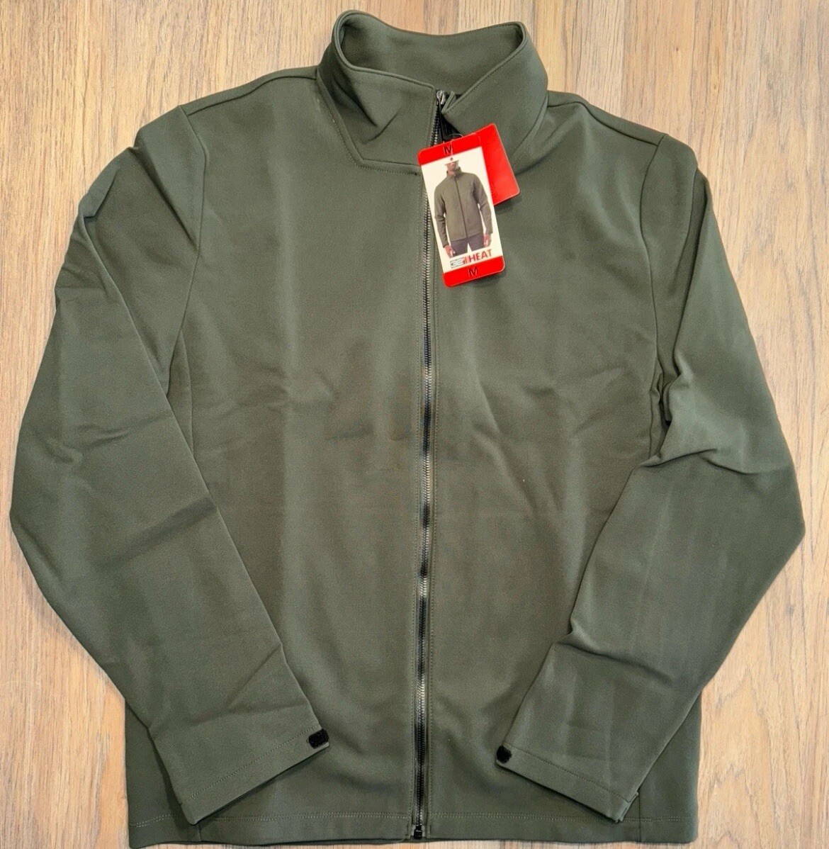 32 Degrees Men's Full Zip Jacket Olive Green Size Medium New w/ Tags