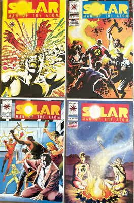 Solar Man of the Atom Lot Of (4) Valiant Comics Cool Indie Comics Vintage books
