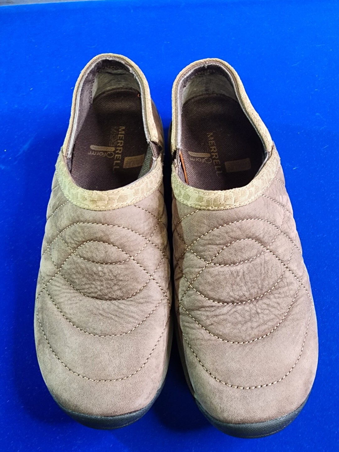 Mocassini Merrell donna Encore trapuntati bracken zoccoli scarpe taglia 6 5 marrone