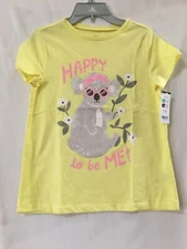 NWT Carter's Koala Tee Shirt Top Girls Short Sleeve "Happy to be Me"  U pick