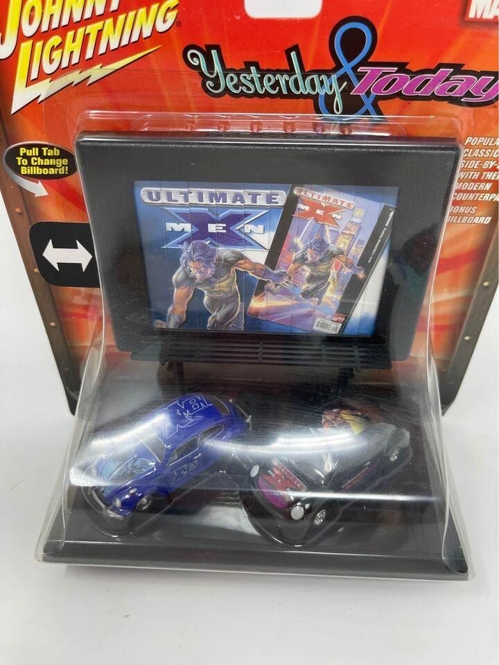 Marvel Johnny Lightning XMen Yesterday and Today VW Beetle Set with