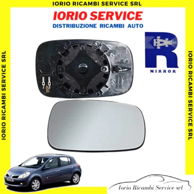 CG94 Retrovisore Elettrico Termico Sinistro (Lato Guida) Per Renault Kangoo - Calotta Nera - Vetro ASF