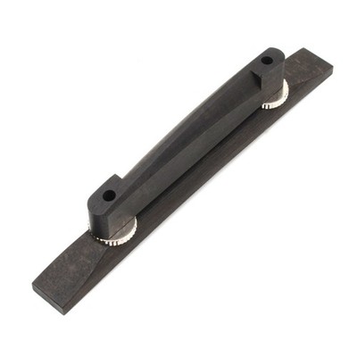 Ebony Jazz Guitar Bridge Adjustable Height Western String Instrument for Archtop