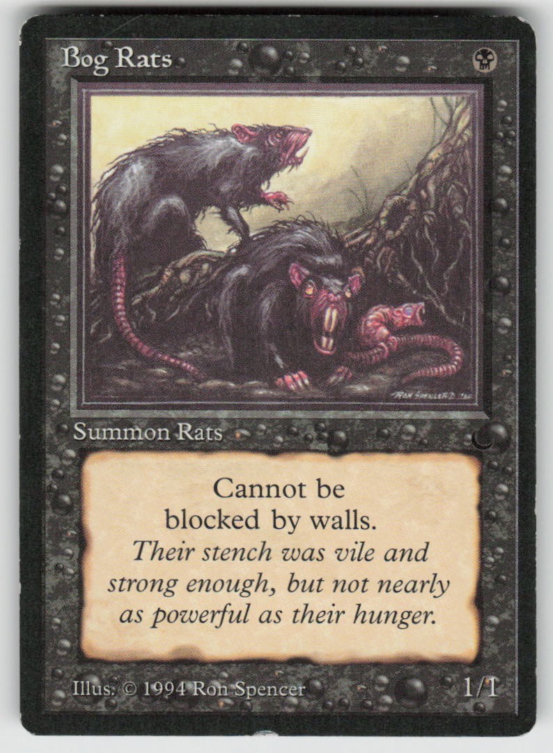 Bog Rats Common The Dark 42 MTG Moderately Played