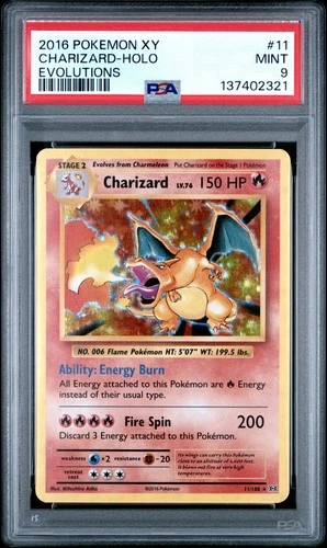 2016 POKEMON XY EVOLUTIONS 11 CHARIZARD-HOLO