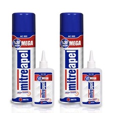 Super CA Glue 2 x 4.5 oz. with Spray Adhesive Activator 2 x 16.9 fl oz. Ca Gl...