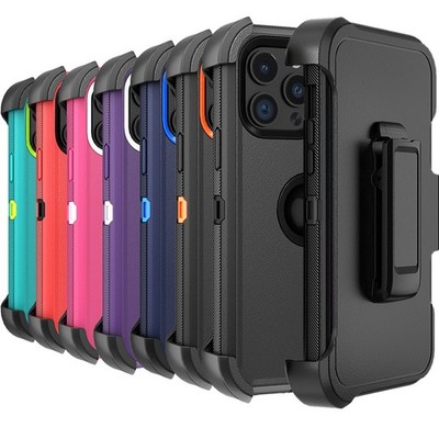 For iPhone 17 Pro Max/16 Pro Max/15 Pro Max Phone Case Belt Clip Fits Otterbox