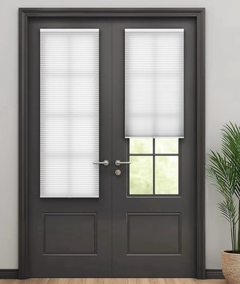 New No Drill Cordless Cellular 12 x40  White Honeycomb Shades Blinds- One Shade
