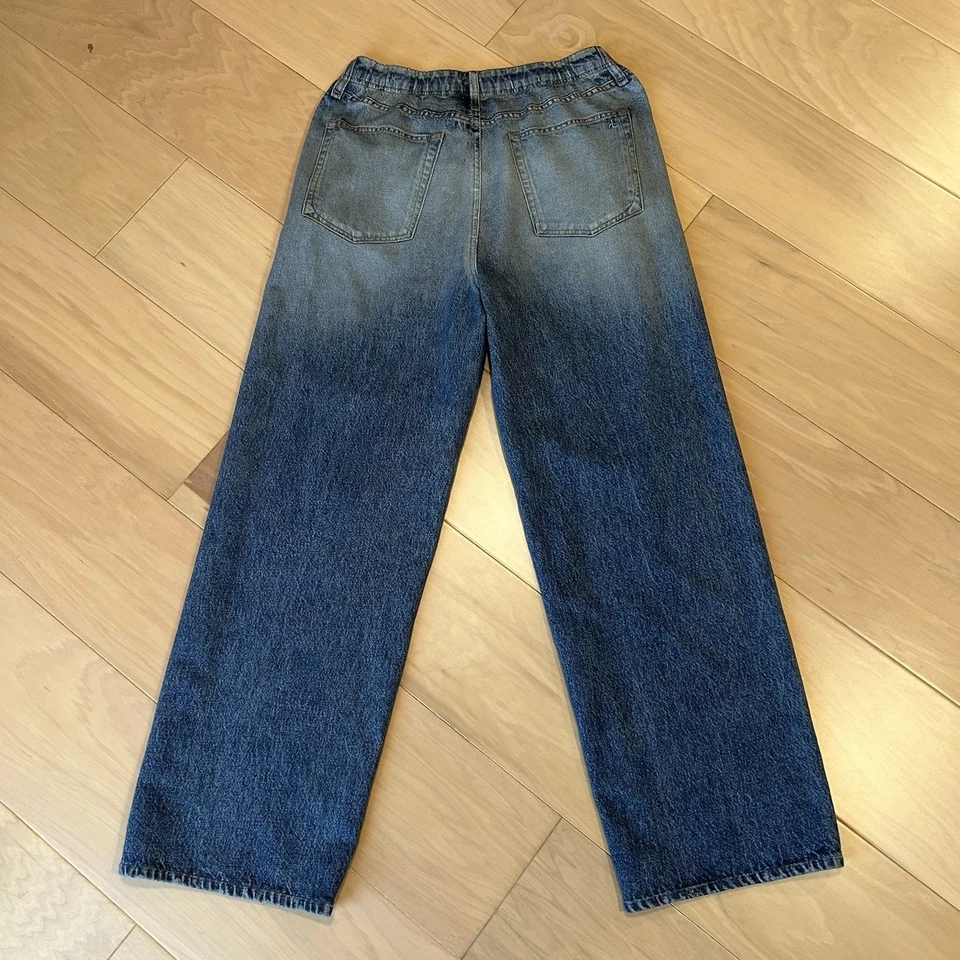 Pantalones de pierna ancha Rag Bone Miramar de felpa de algodón para mujer medianos Foto 4 de 4