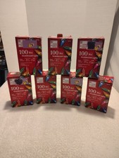 LOT Of 7  Home Accents  100 Christmas MultiColor Incandescent Mini Lights NEW