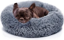 Small Calming Dogs Bed Small Dogs Anti-Anxiety Machine Washable Fluffy Luxury
