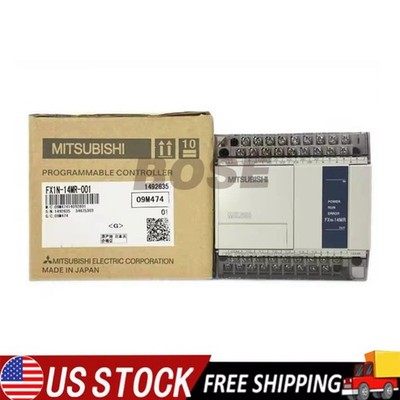 NEW MITSUBISHI FX1N-14MR-001 FX1N14MR001 MELSEC PROGRAMMABLE LOGIC CONTROLLER