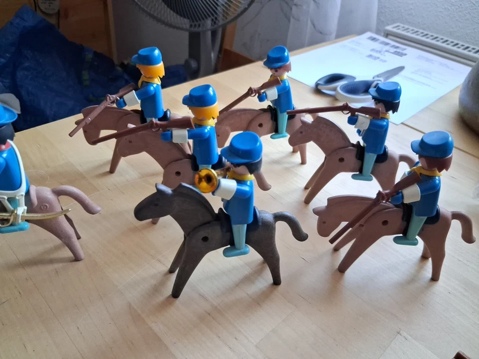 Playmobil Nordistes Cavalerie , Canon , Western Vintage - Photo 2/4
