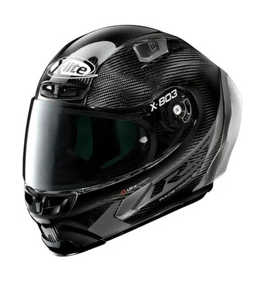 NOLAN VOLLSTÄNDIGER HELM X-803 RS ULTRA CARBON HOT LAP GRAU